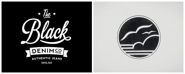 Black Denim Co / Retro Logo Goodness