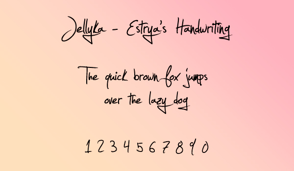 Jellyka - Estrya's Handwriting