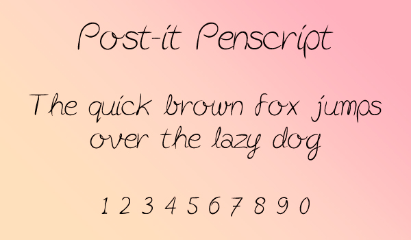 Post-it Penscript