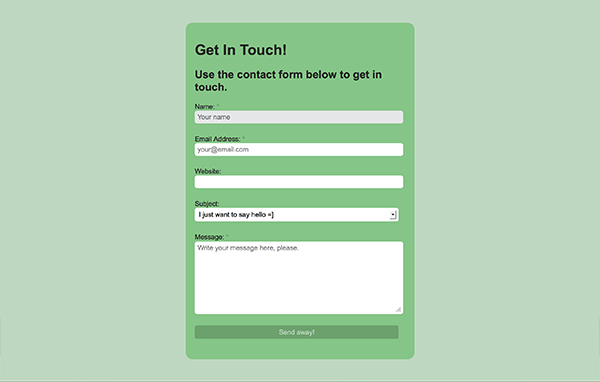 How to Create a Simple HTML5 Contact Form