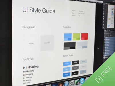 UI Style Guide Template