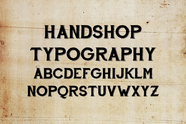 Hand Shop Typography C30