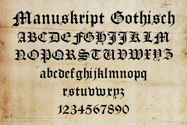 Manuskript Gothisch