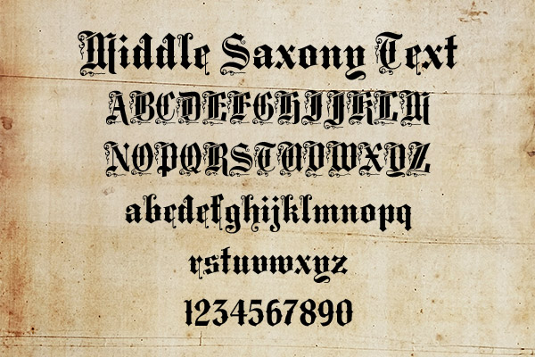 Middle Saxony Text