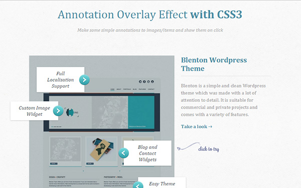 Annotation Overlay Effect with CSS3