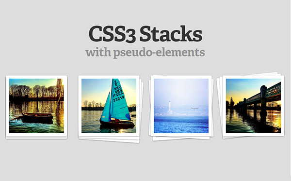 Create the Illusion of Stacked Elements with CSS3 Pseudo-Elements